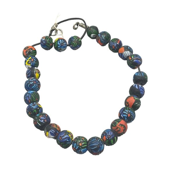 Handmade Jewelry - Vintage 25 Large Chunky Venetian Cane Millefiori Glass Trade Beads 20mm